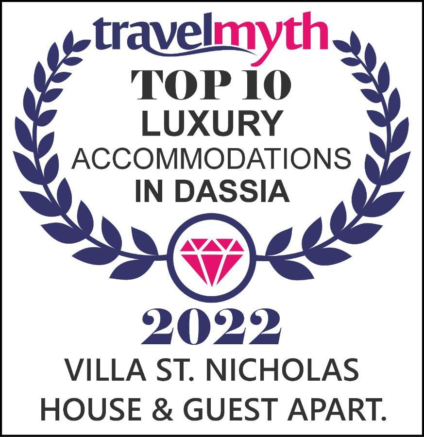 Villa St Nicholas House With Private Heated Pool Dasziá Kültér fotó